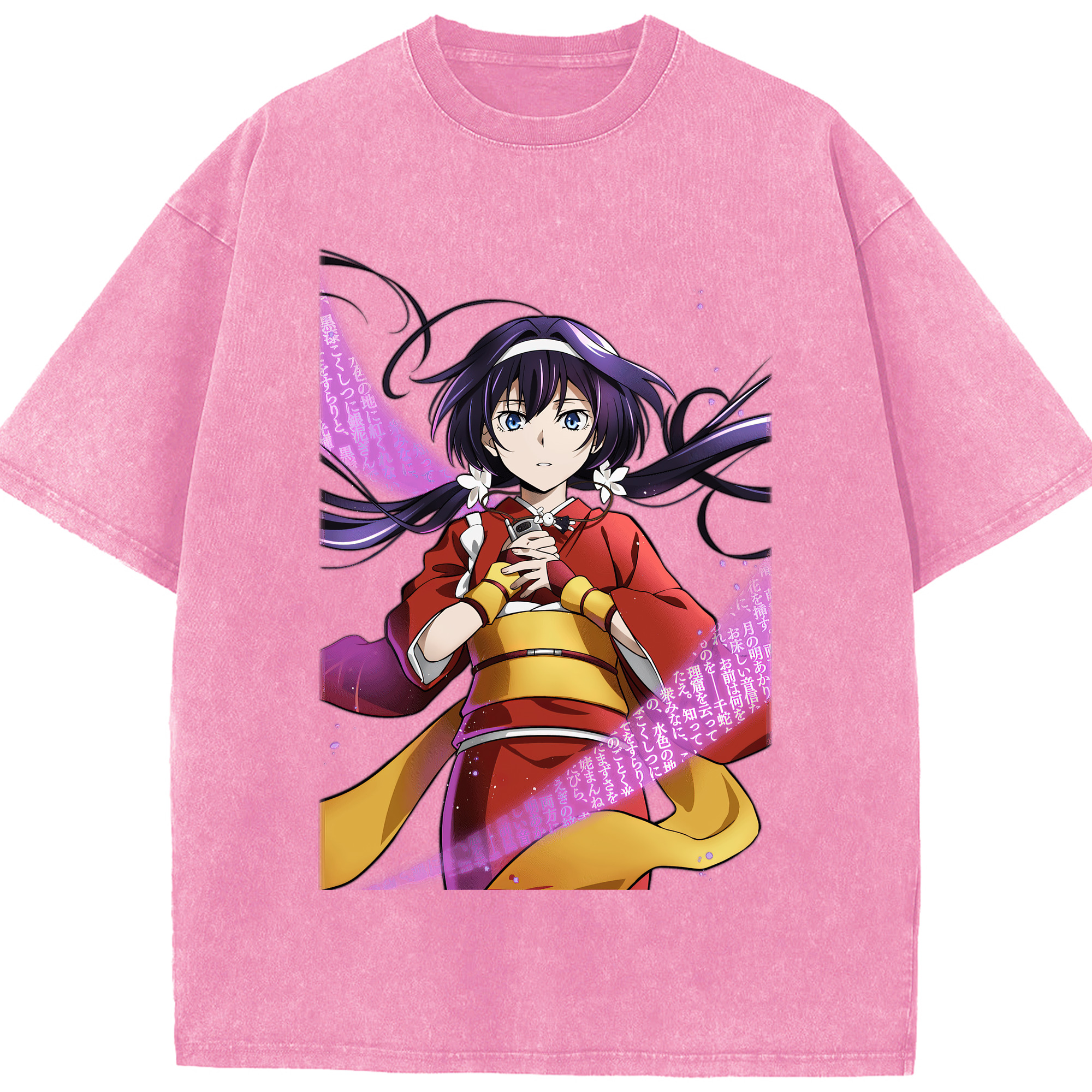 （画像用） 文豪ストレイドッグス Bungo Stray Dogs 綿100% ヴィンテージ風 半袖Tシャツ（フロントプリント）